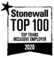 Stonewall Top 100 Top Trans Inclusive Employer 2020